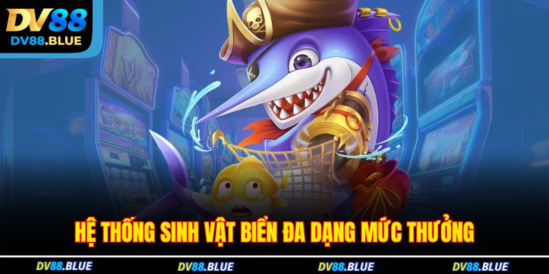 Hệ thống sinh vật biển đa dạng mức thưởng 